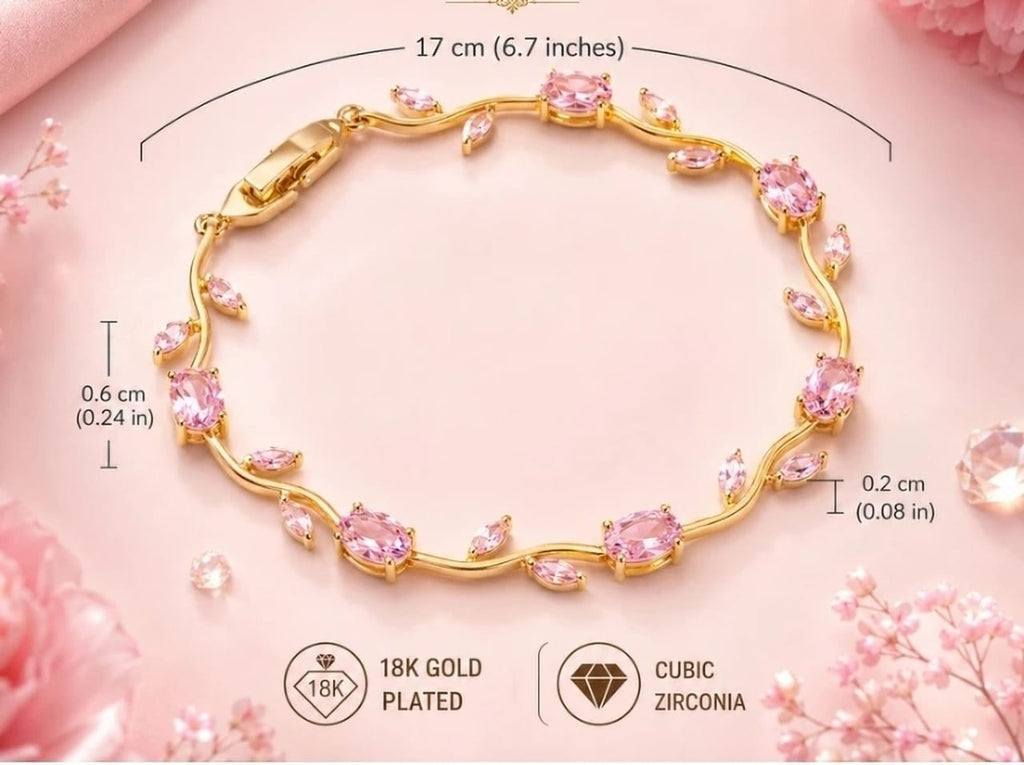 Tulip heart bracelet