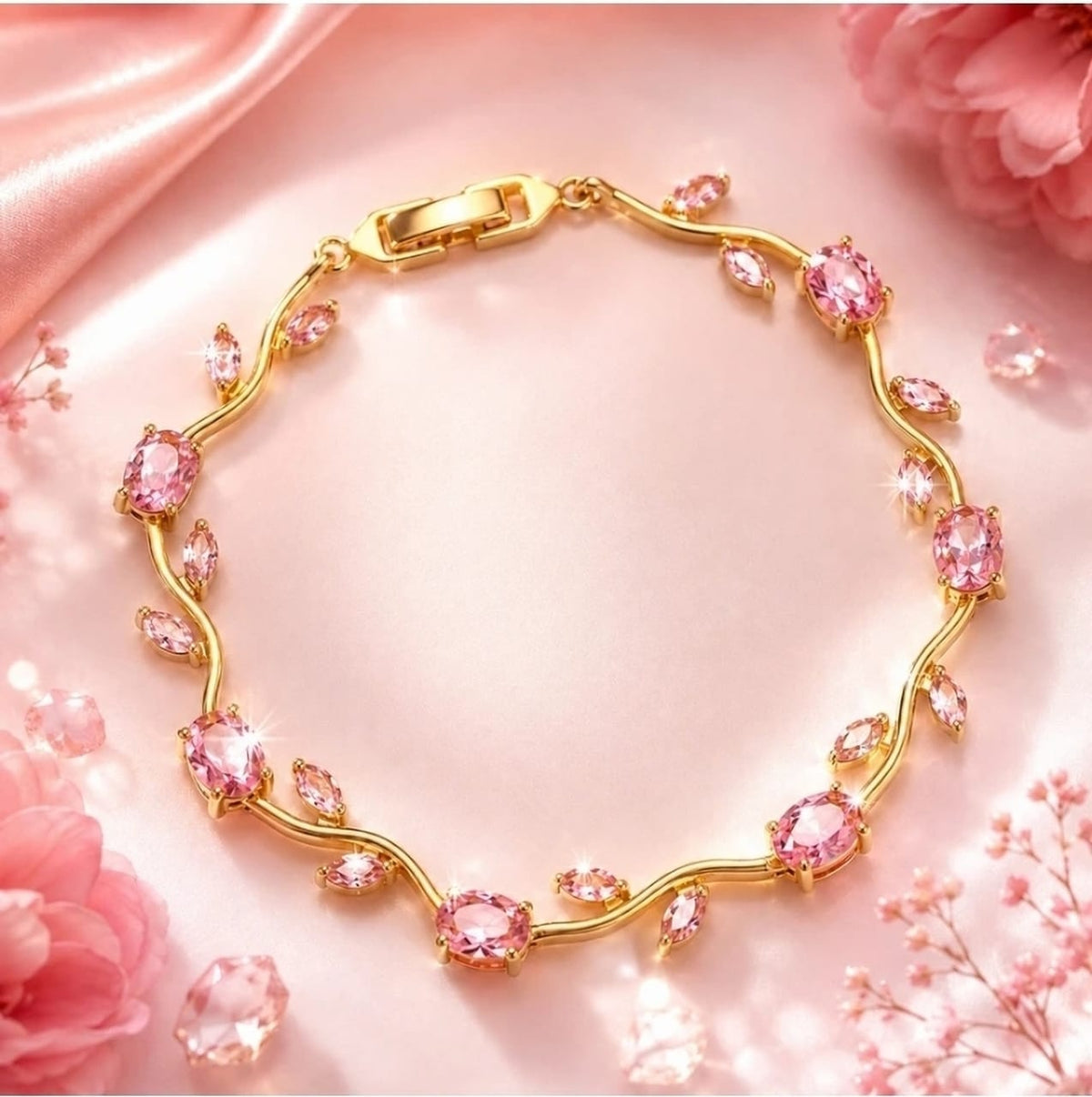 Tulip heart bracelet