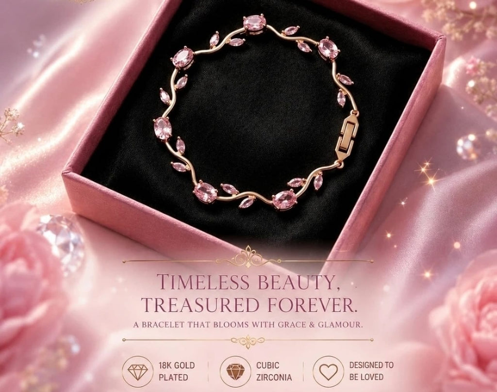 Tulip heart bracelet
